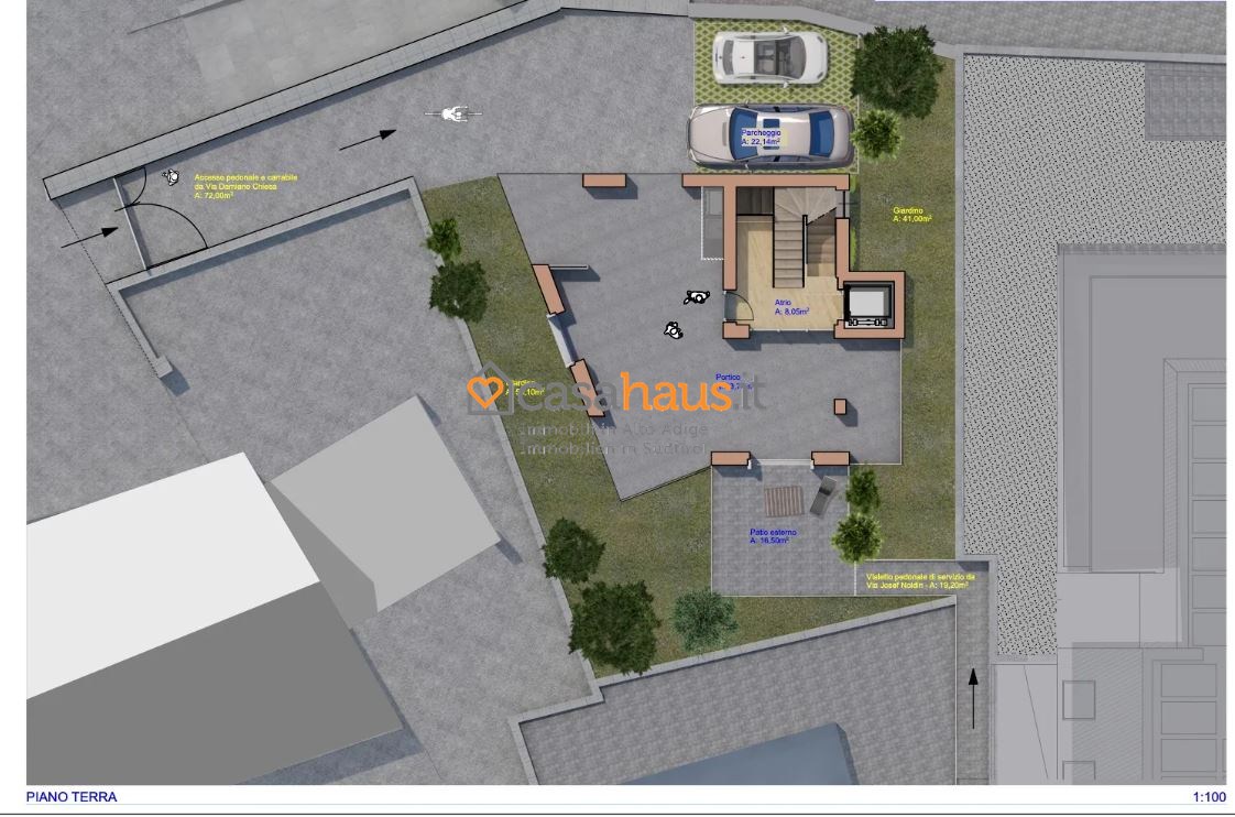 Villa con terrazzo a Laives