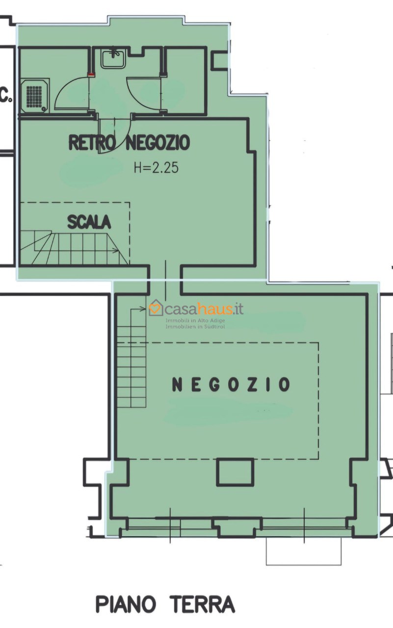 Negozio in affitto a Bolzano