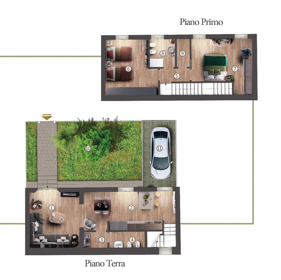 Casa indipendente con giardino in via della crescia, Campi Bisenzio