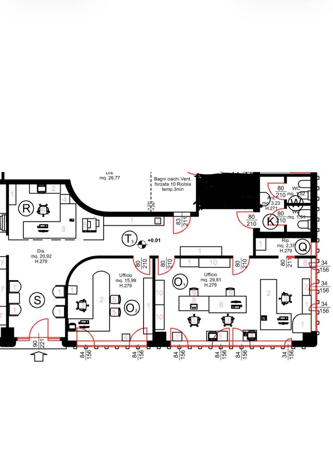 Ufficio in affitto a Ferrara, Fuori Mura - Zona Nord-Ovest