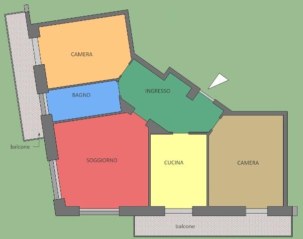 Appartamento in vendita a Vercelli, Porta Torino