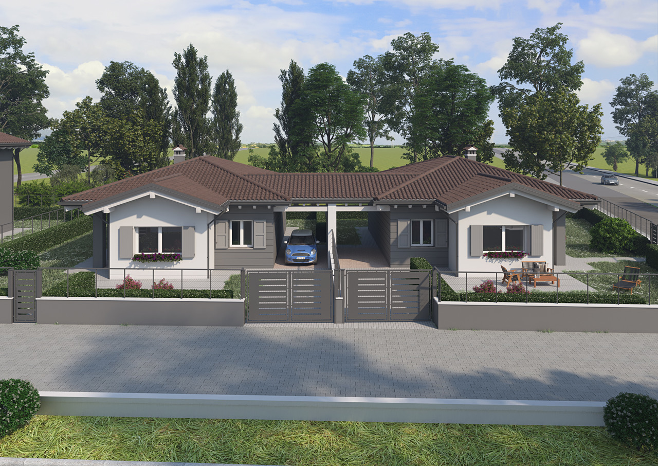 Villetta a schiera con giardino in via scorsuro, Poggio Renatico
