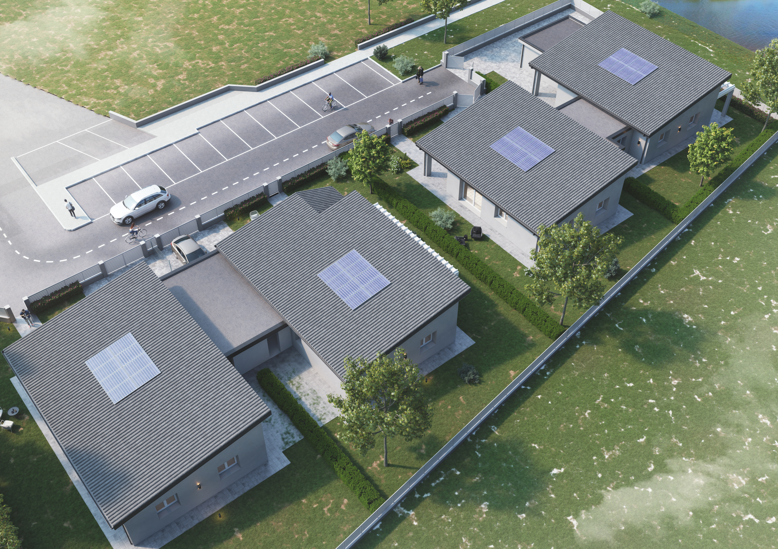 Villetta a schiera con giardino in via xxv maggio 1915, Galliera