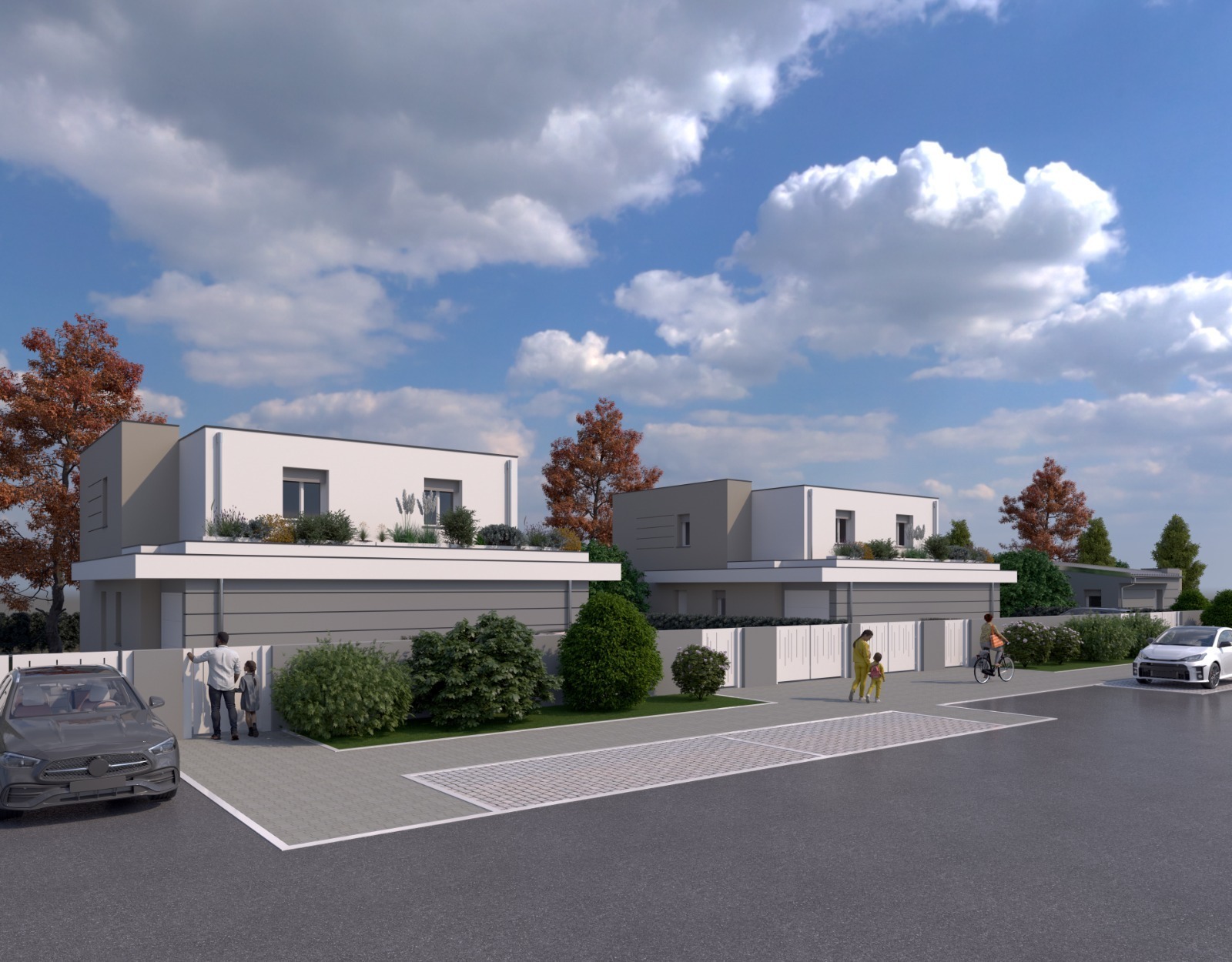 Villetta a schiera con giardino a San Pietro in Casale