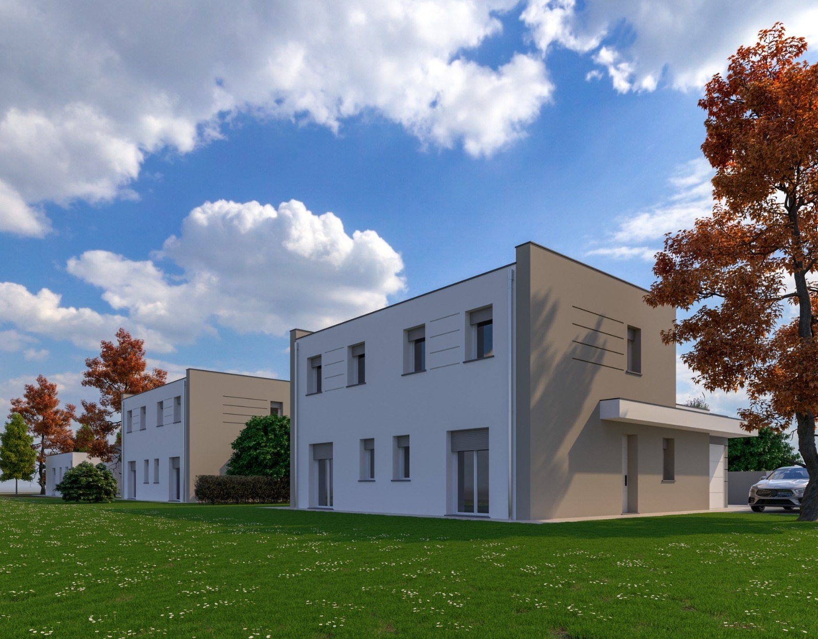 Villetta a schiera con giardino a San Pietro in Casale