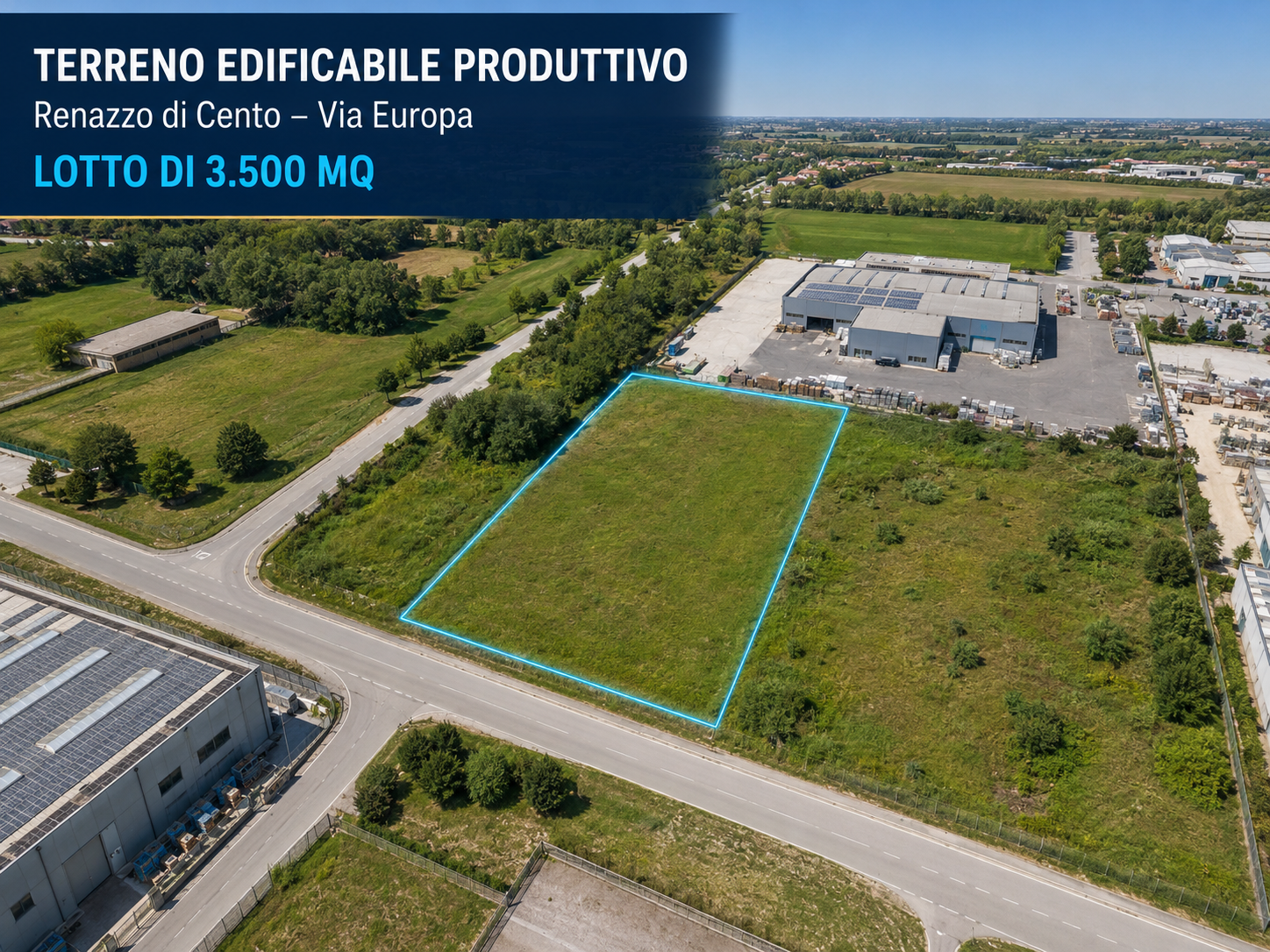Terreno Industriale in vendita in via europa 2, Cento