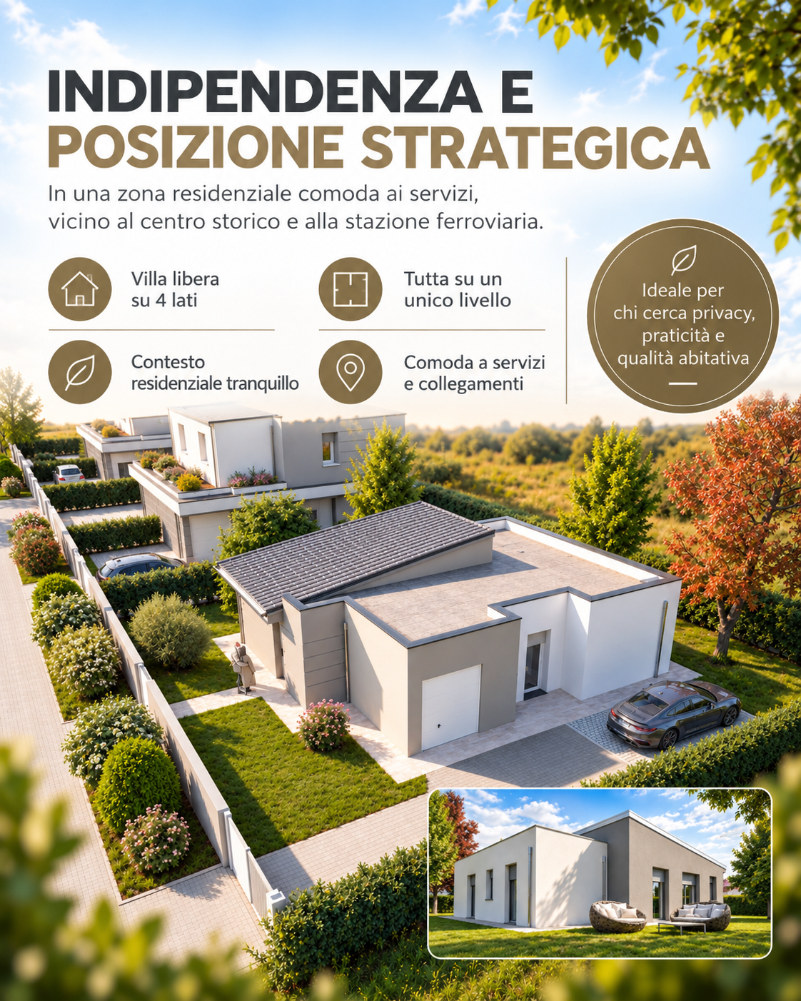 Villa con giardino in via rubizzano, San Pietro in Casale