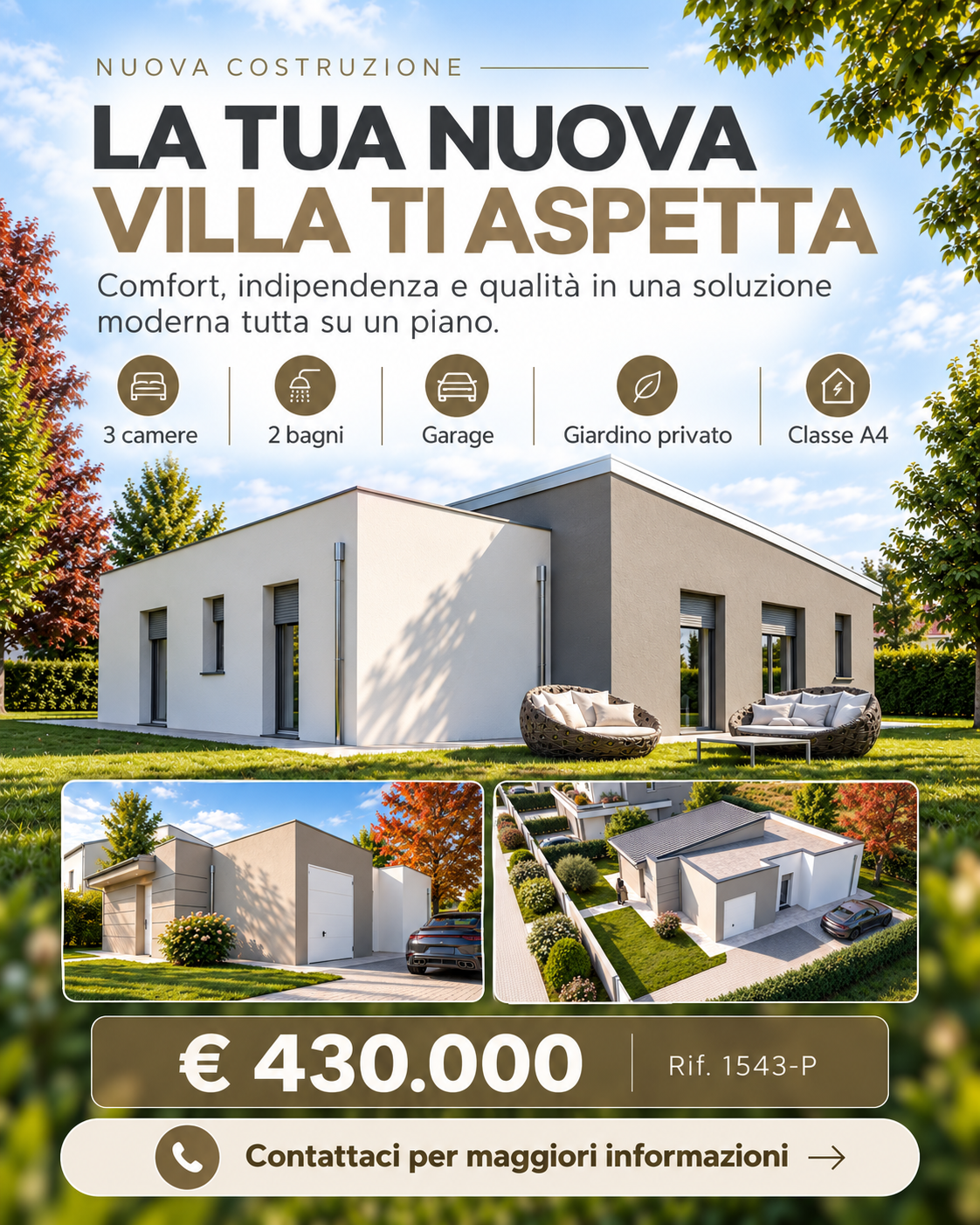 Villa con giardino in via rubizzano, San Pietro in Casale