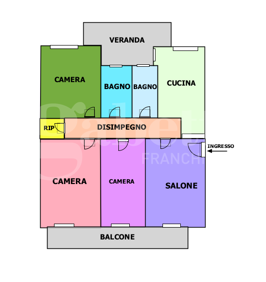 Quadrilocale con box a Bacoli