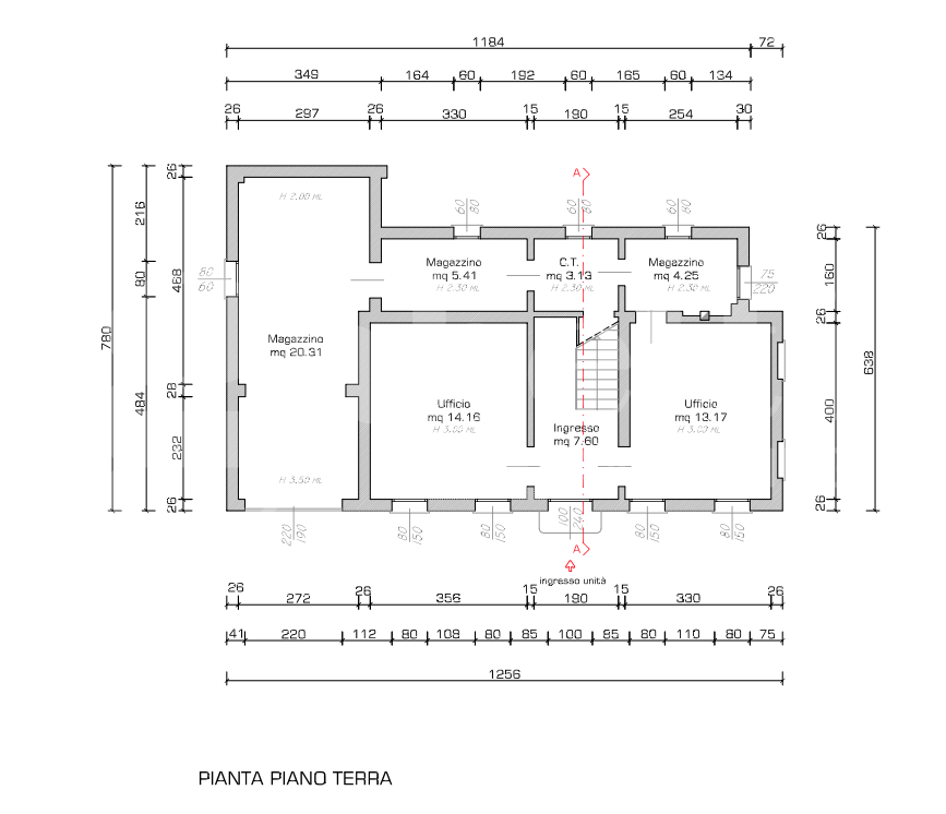 Ufficio con box doppio a Treviso