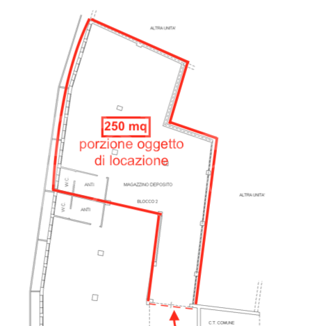Capannone con box doppio a Paese