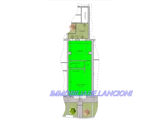 Bilocale con giardino, Scandicci casellina