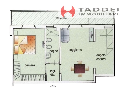 Bilocale con terrazzo, Scandicci vingone