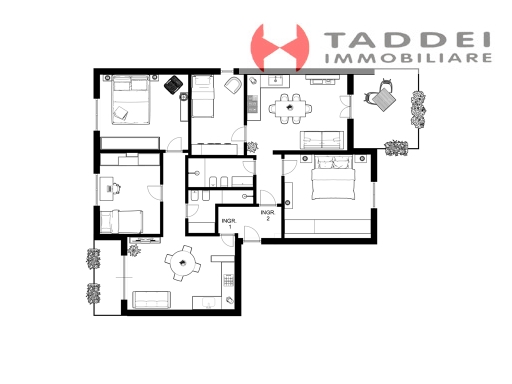 Trilocale con terrazzo, Scandicci casellina