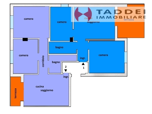 Trilocale con terrazzo, Scandicci casellina