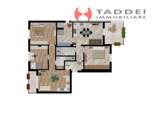 Trilocale con terrazzo, Scandicci casellina