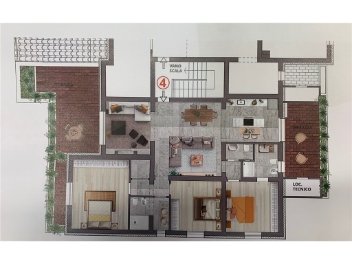 Appartamento con terrazzi, Empoli ponzano