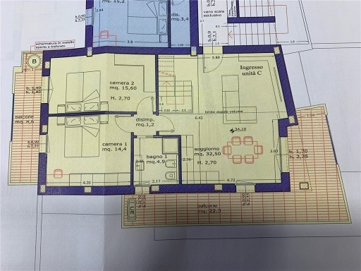 Appartamento con terrazzi, Capraia e Limite limite sull'arno