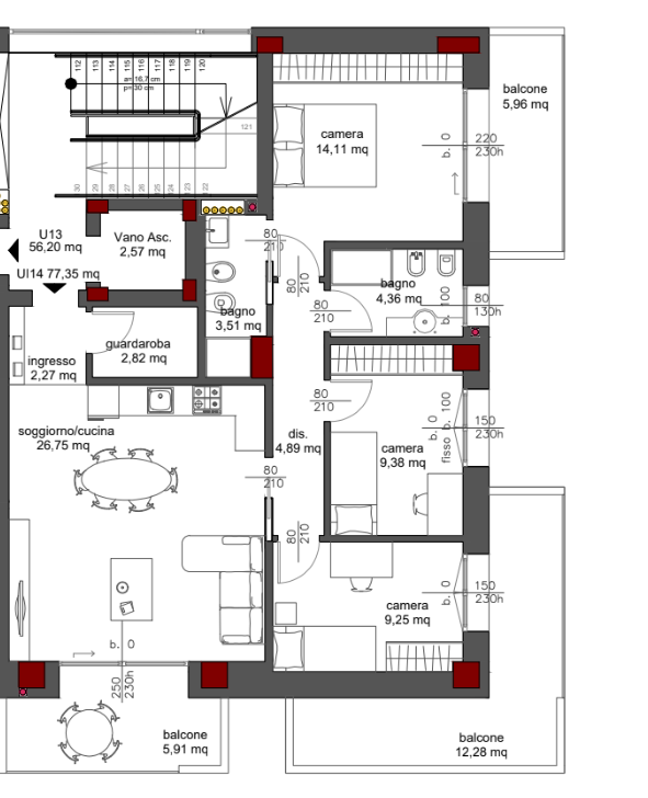 Quadrilocale nuovo a Bologna