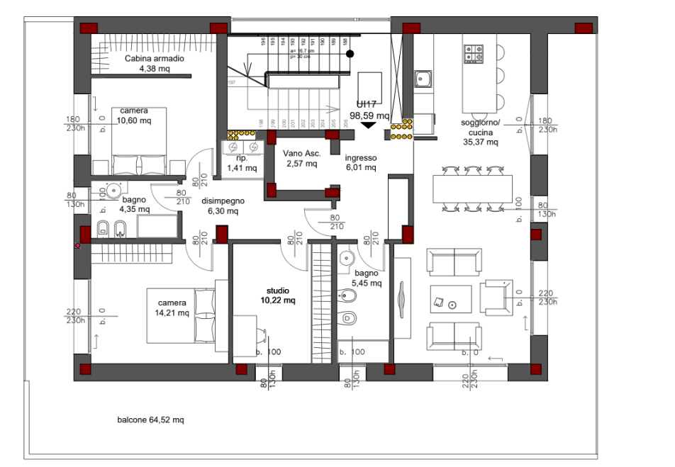Quadrilocale nuovo a Bologna