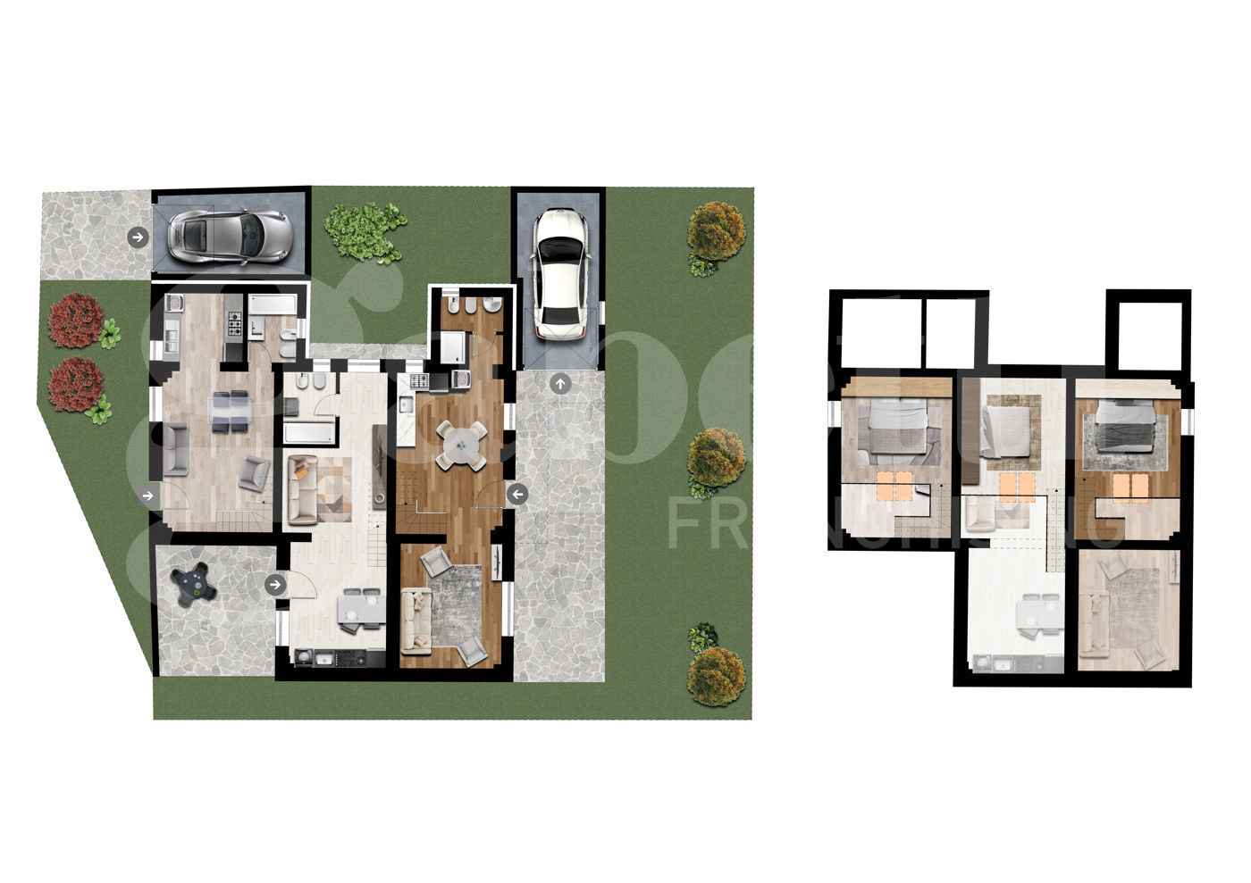 Bilocale con giardino a Bologna