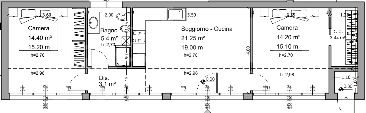 Trilocale nuovo a Bologna