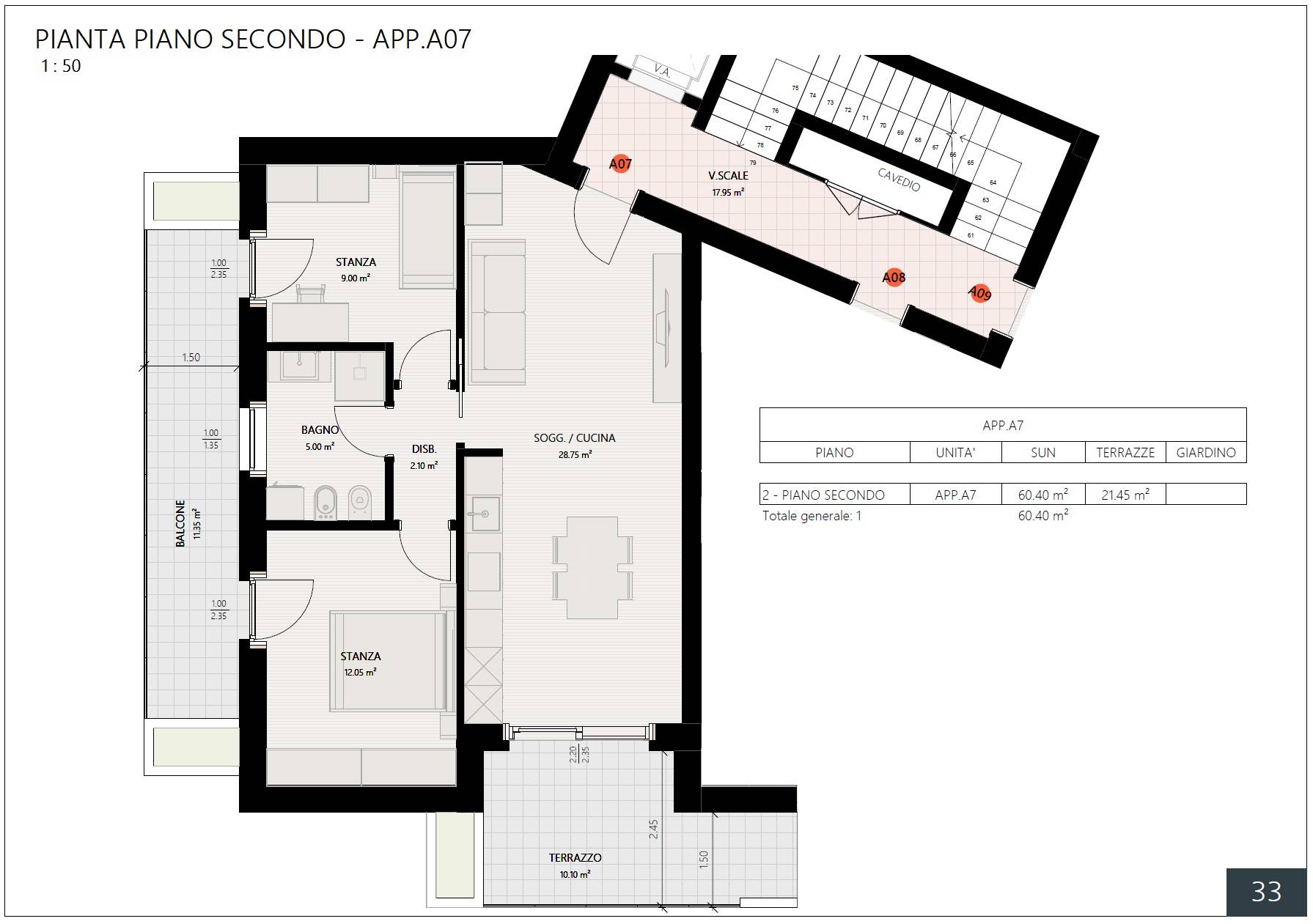 Appartamento 2 stanze in vendita a Trento, Piedicastello