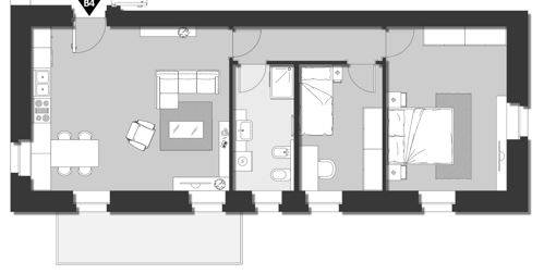 Appartamento 2 stanze in affitto a Trento, Trento Sud