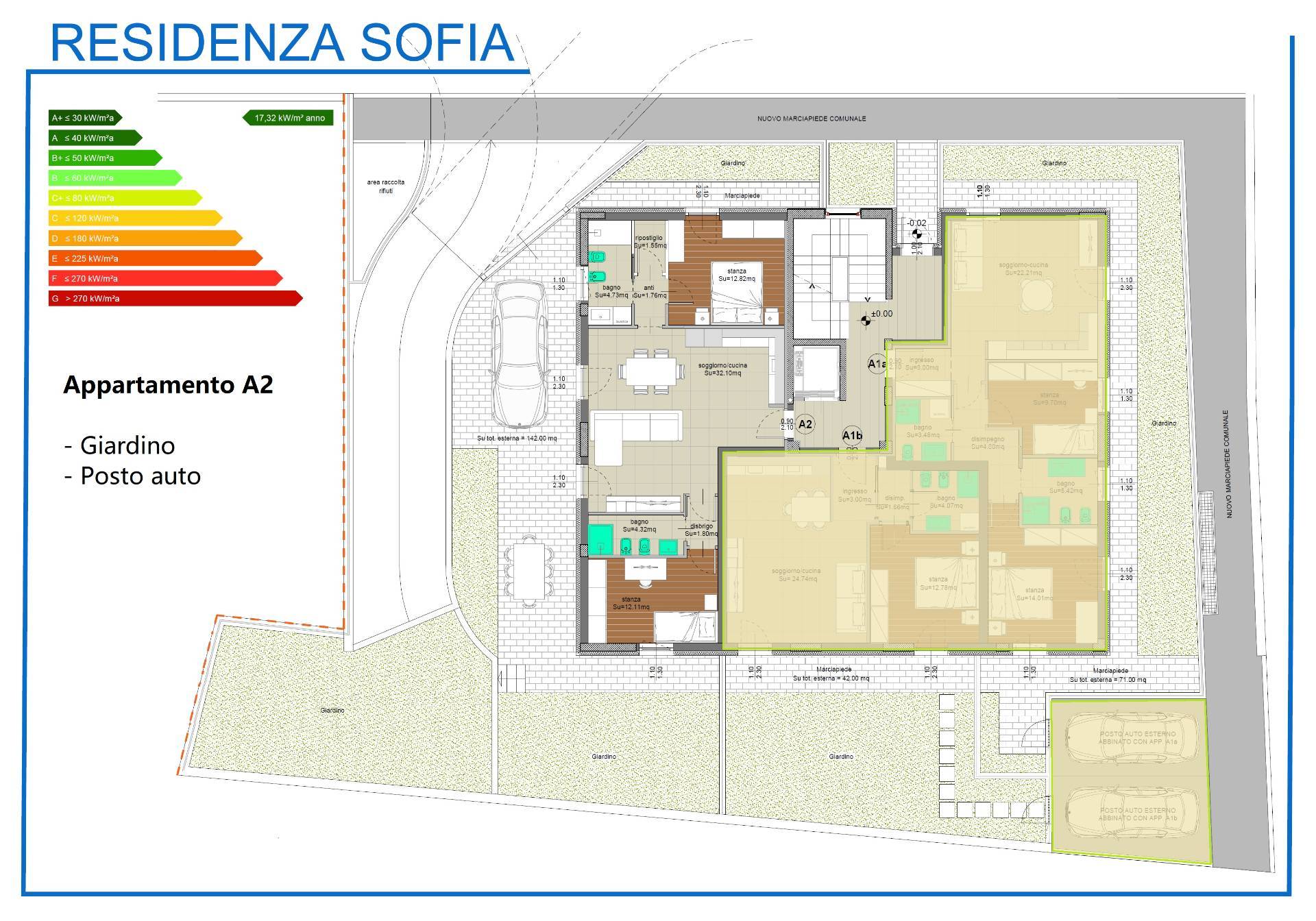 Appartamento 2 stanze in vendita a Aldeno