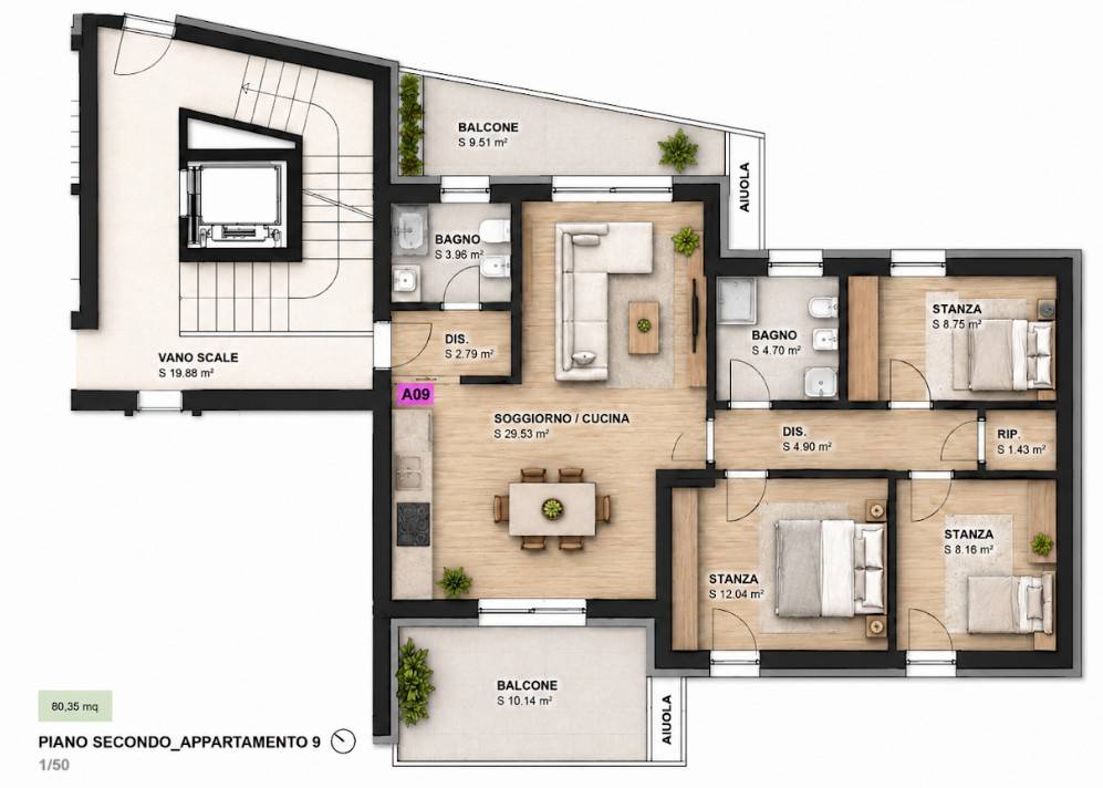 appartamento in vendita a Trento, Roncafort