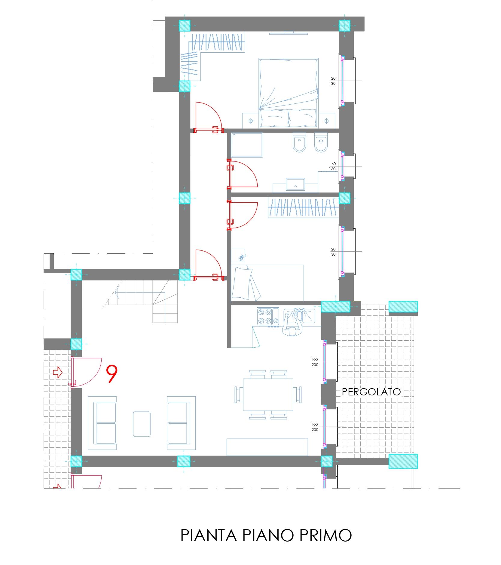 Appartamento con terrazzo in via canaletto, Castelnuovo Magra