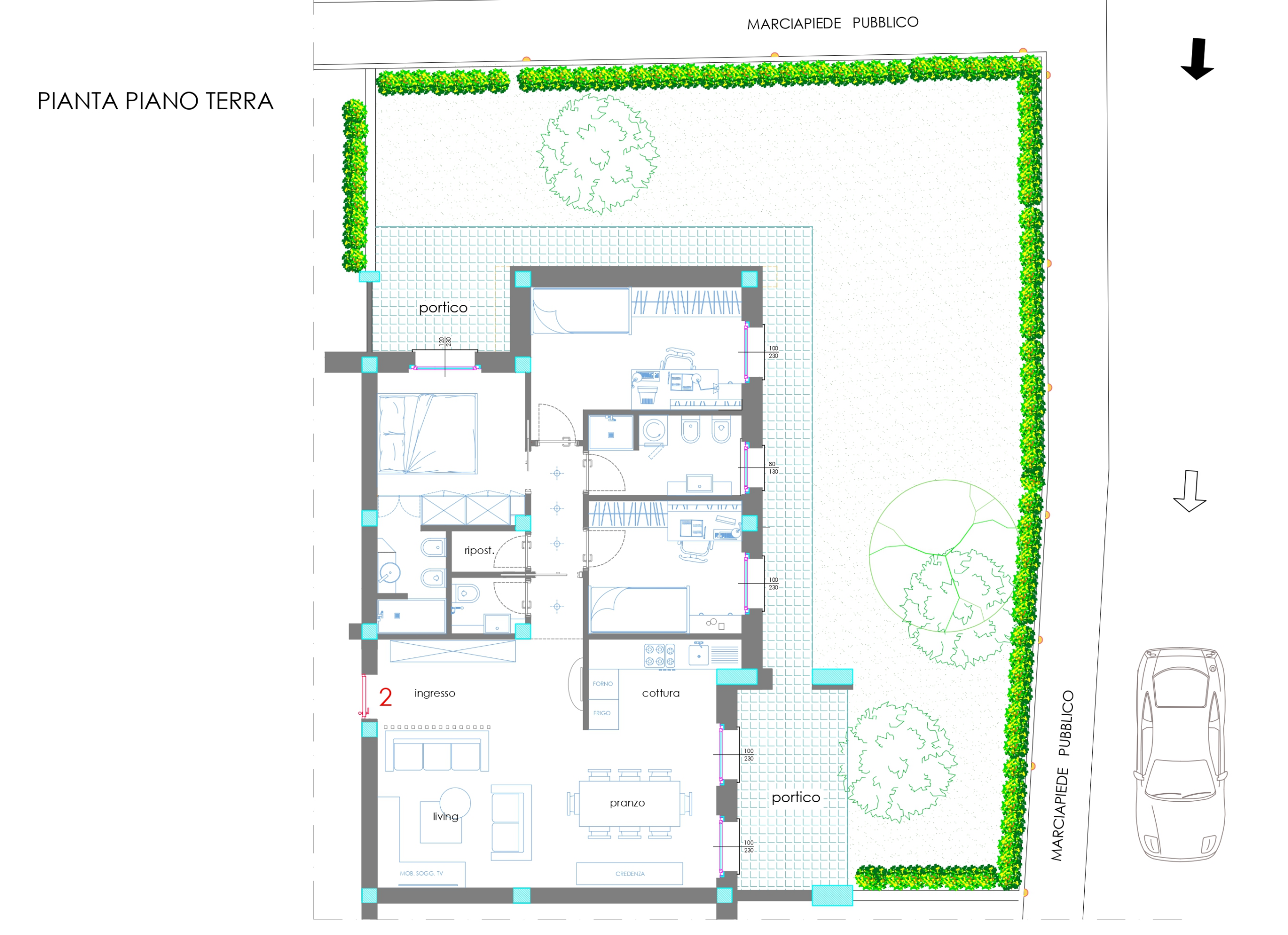 Appartamento con terrazzo in via canaletto, Castelnuovo Magra