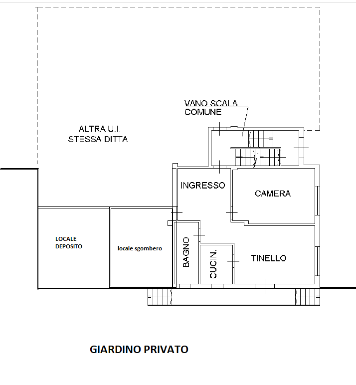 Trilocale con giardino a Cantalupa