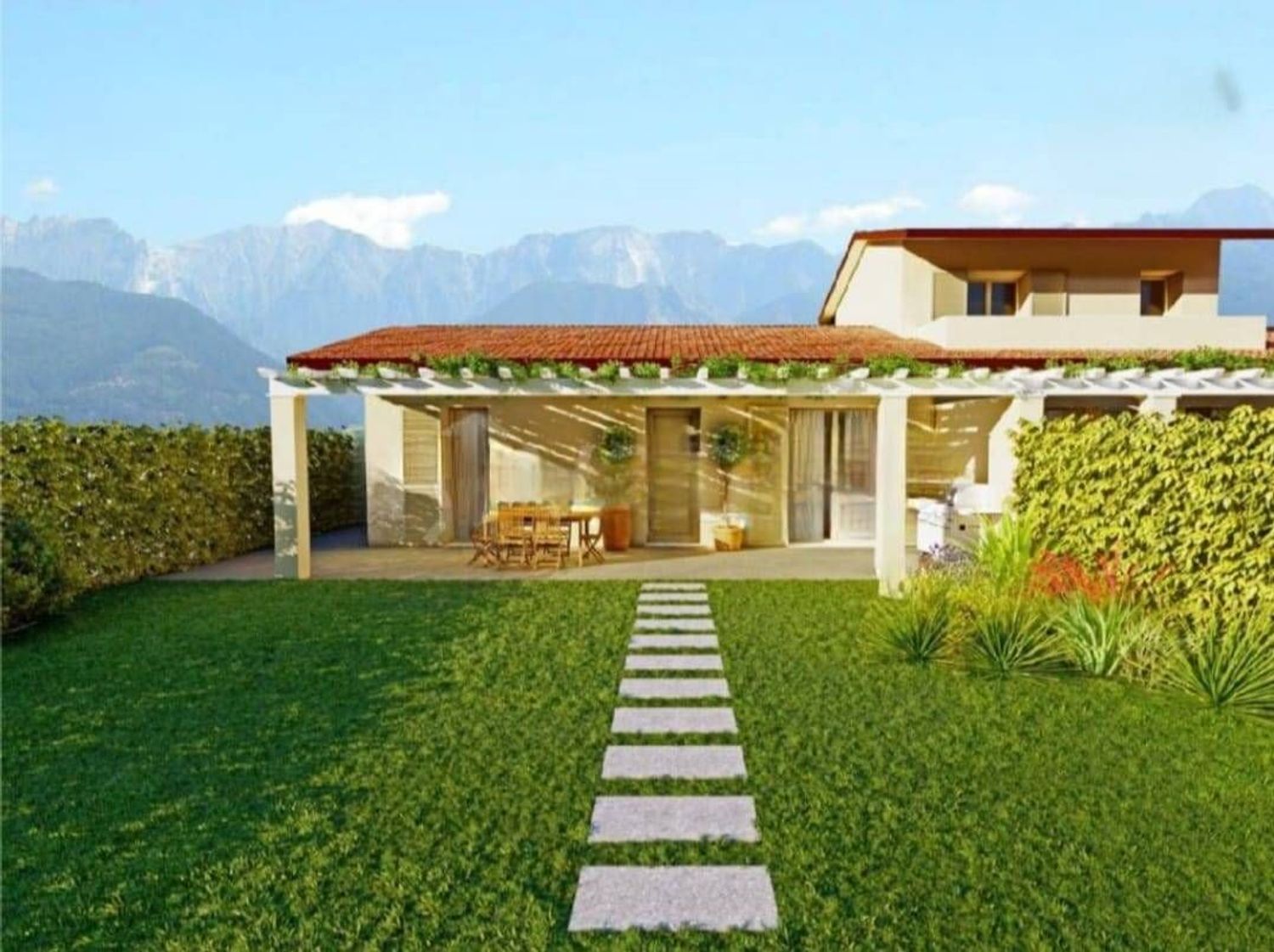 Villa Bifamiliare con giardino, Massa marina di