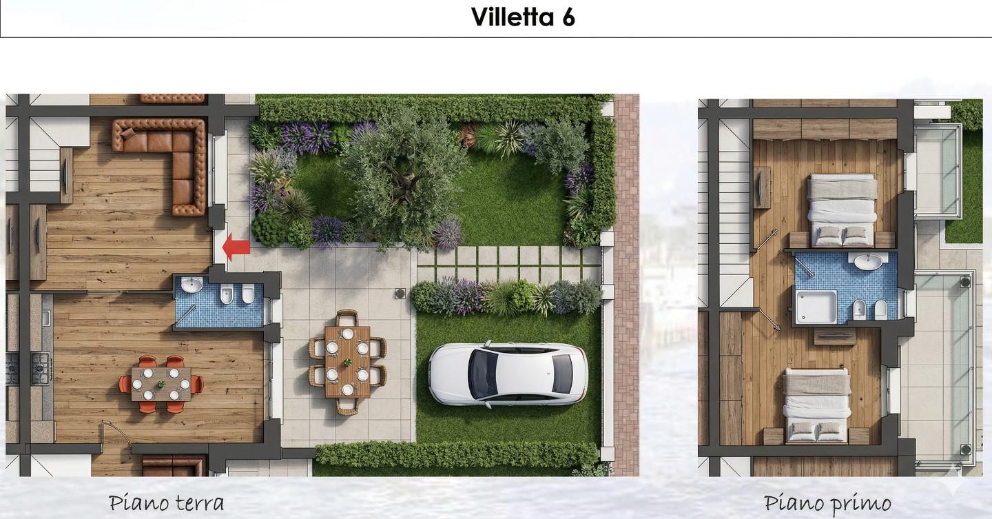 Villa con giardino, Montignoso cinquale