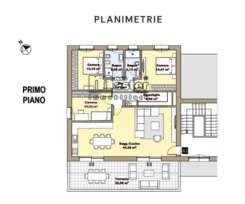 Appartamento 3 camere in vendita a Paese, Centro