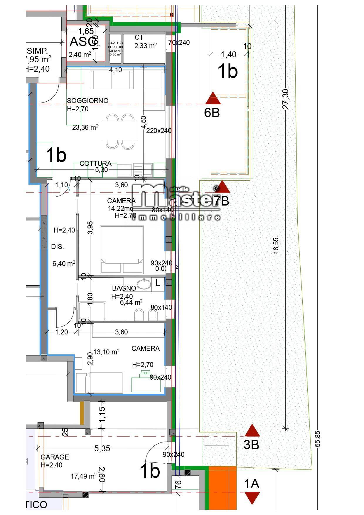 Appartamento 2 camere in vendita a Treviso, C del Galletto