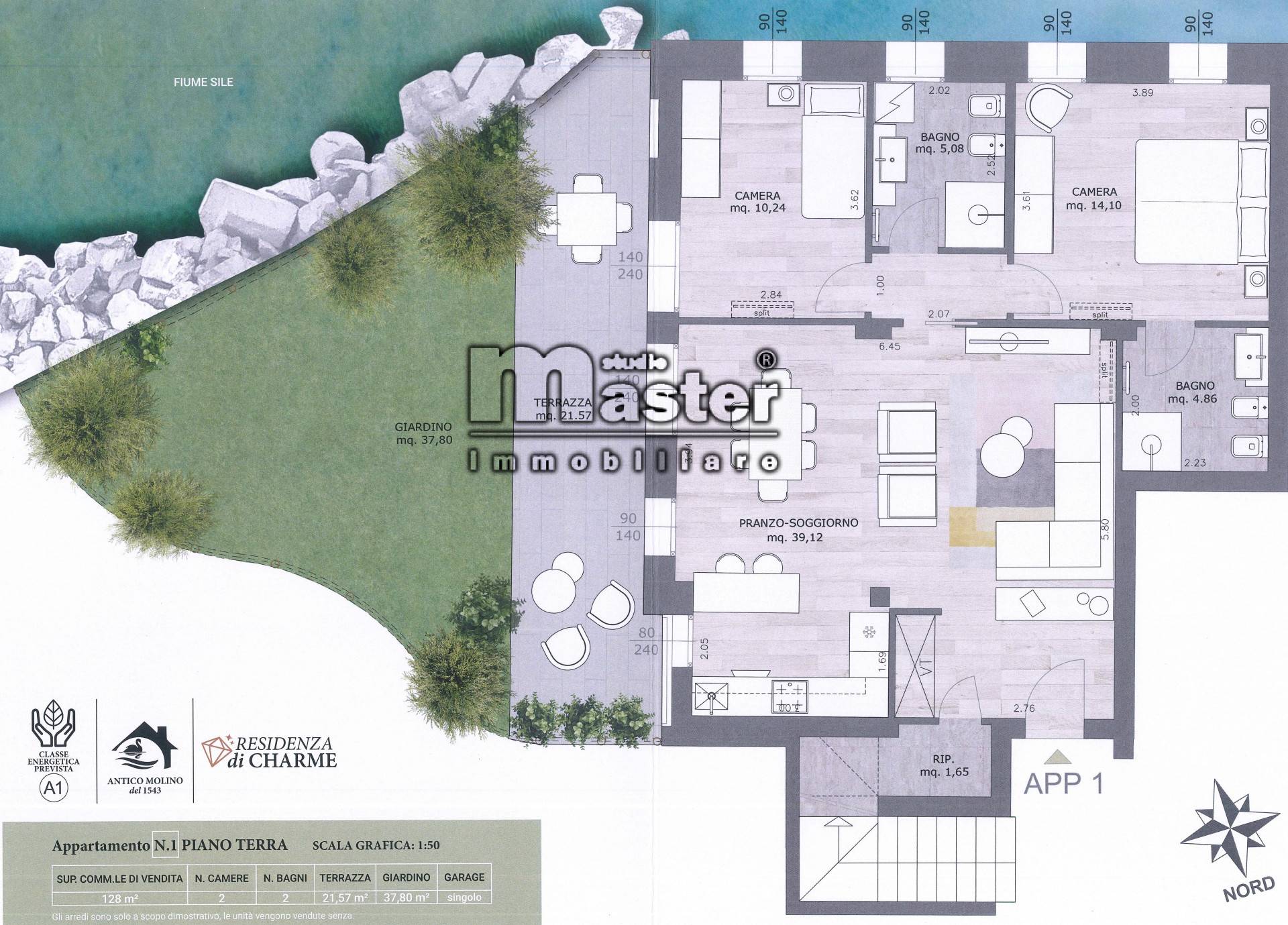 Appartamento 2 camere in vendita a Treviso, Canizzano