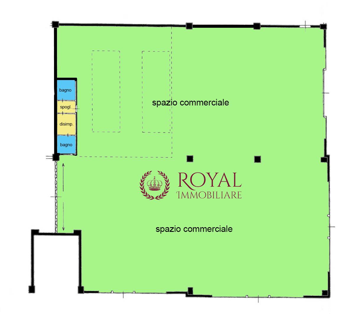 Locale commerciale in affitto a Livorno, Stagno
