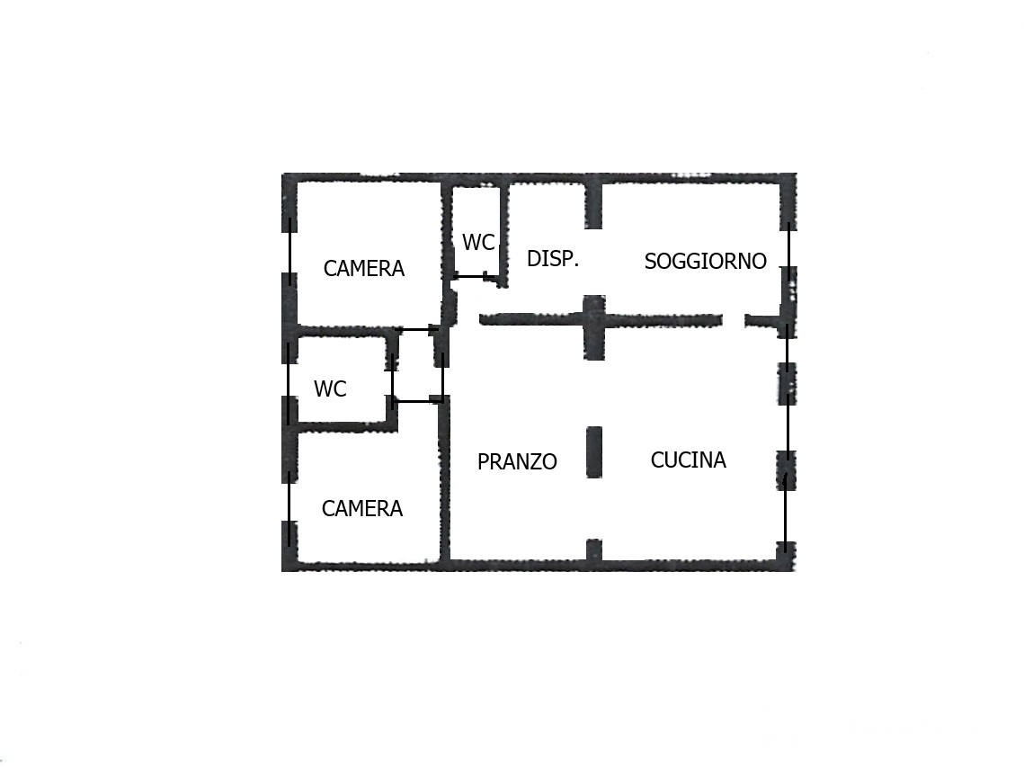 Quadrilocale con giardino in via fratelli cervi, Trezzano Rosa