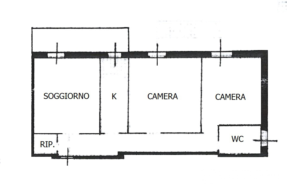 Trilocale in vendita in via marconi, Vaprio d'Adda