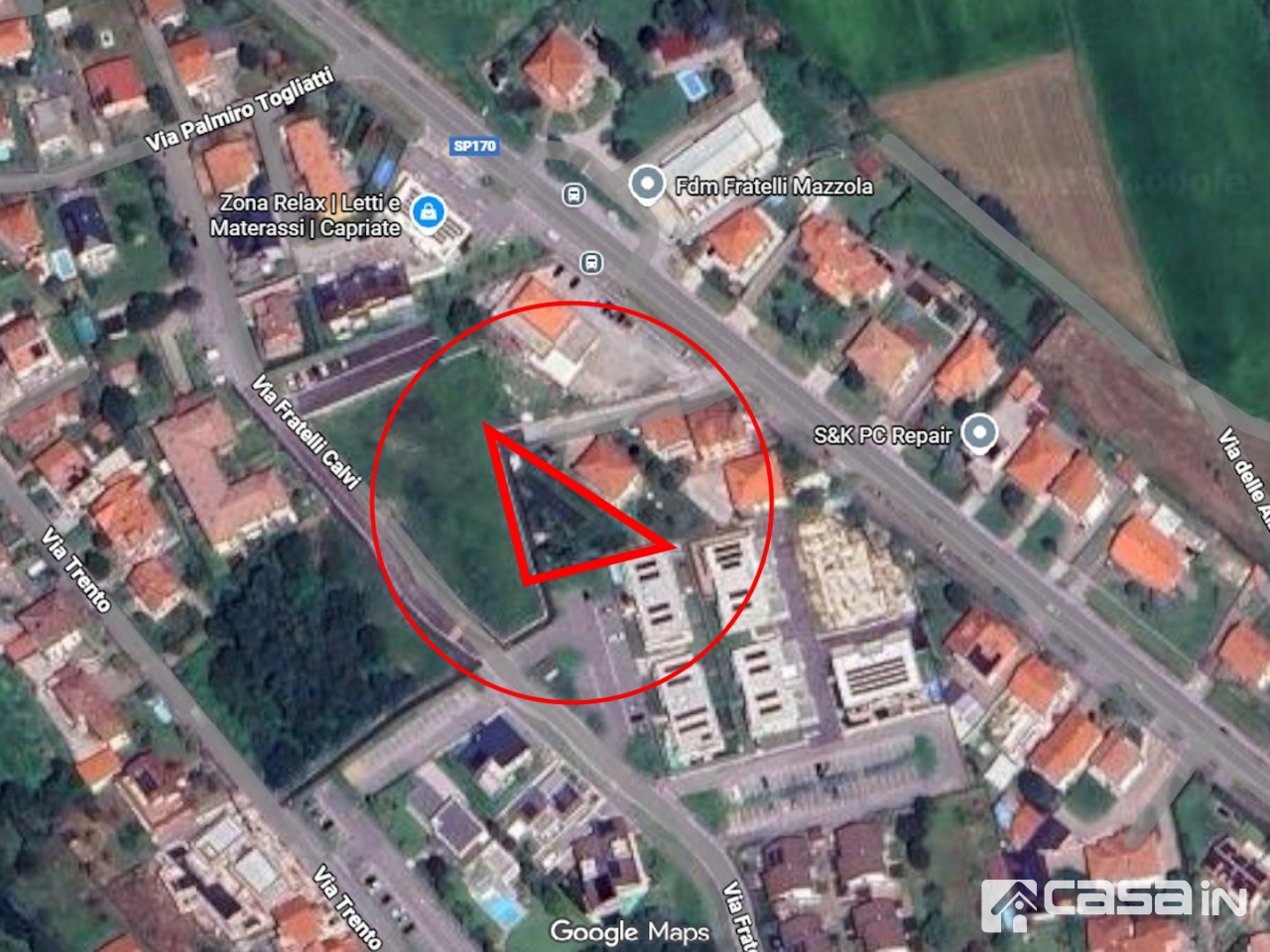 Terreno in vendita in via canova, Capriate San Gervasio