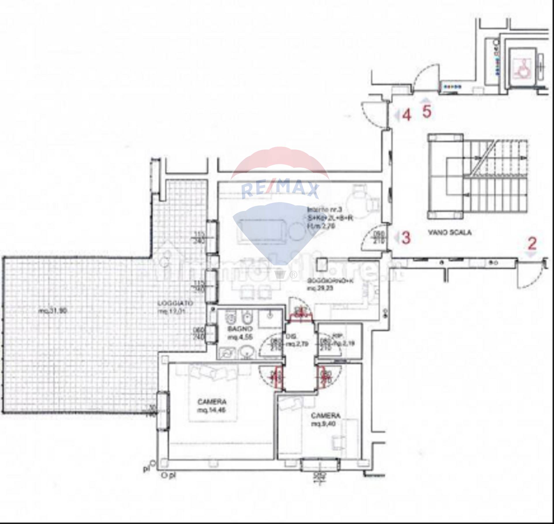 Trilocale con terrazzo a Casorate Primo