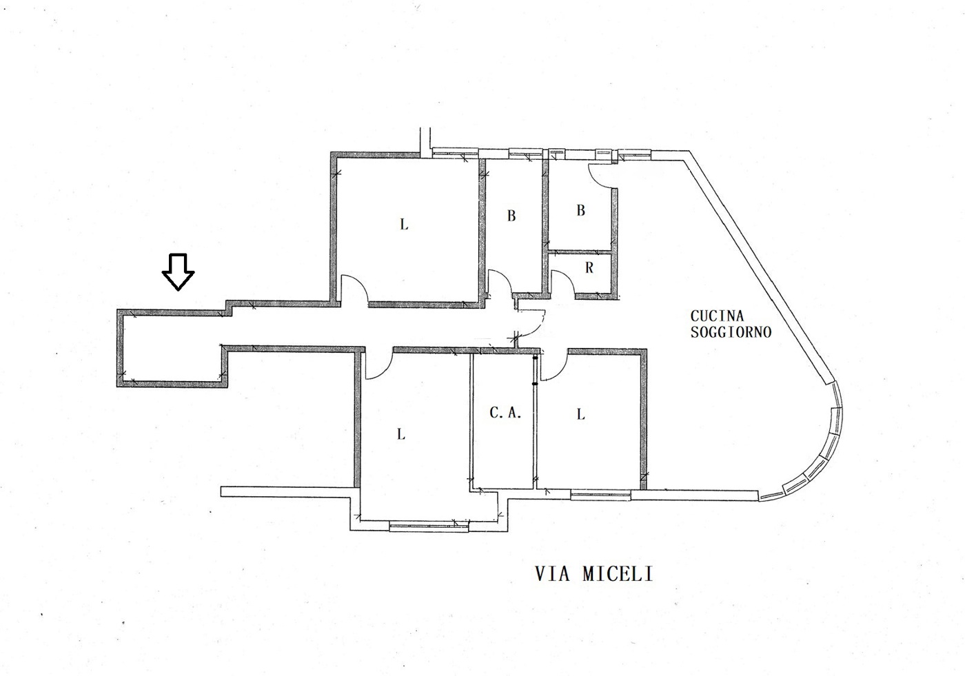 Quadrilocale in vendita a Cosenza