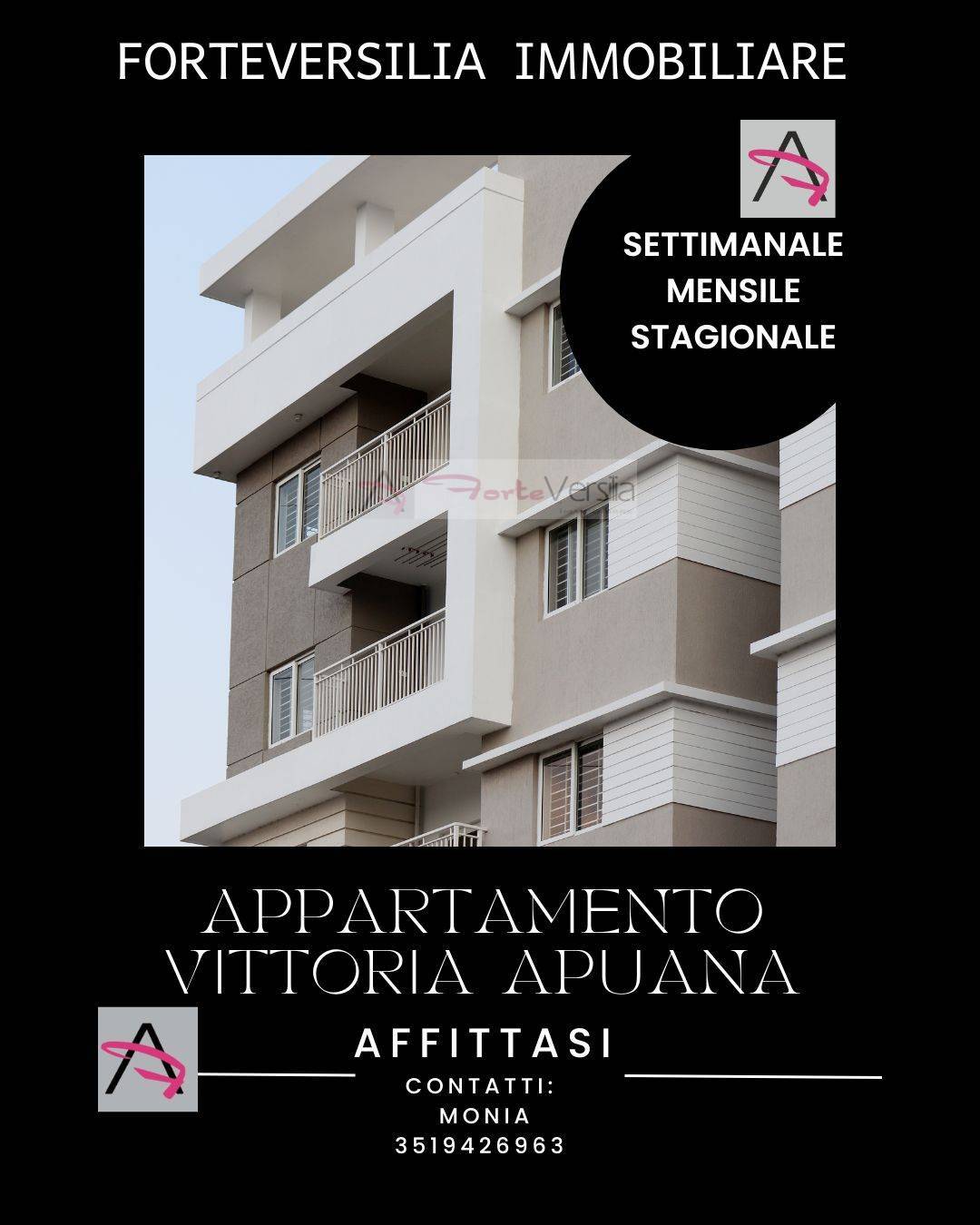 appartamento in affitto a Forte dei Marmi, Vittoria Apuana