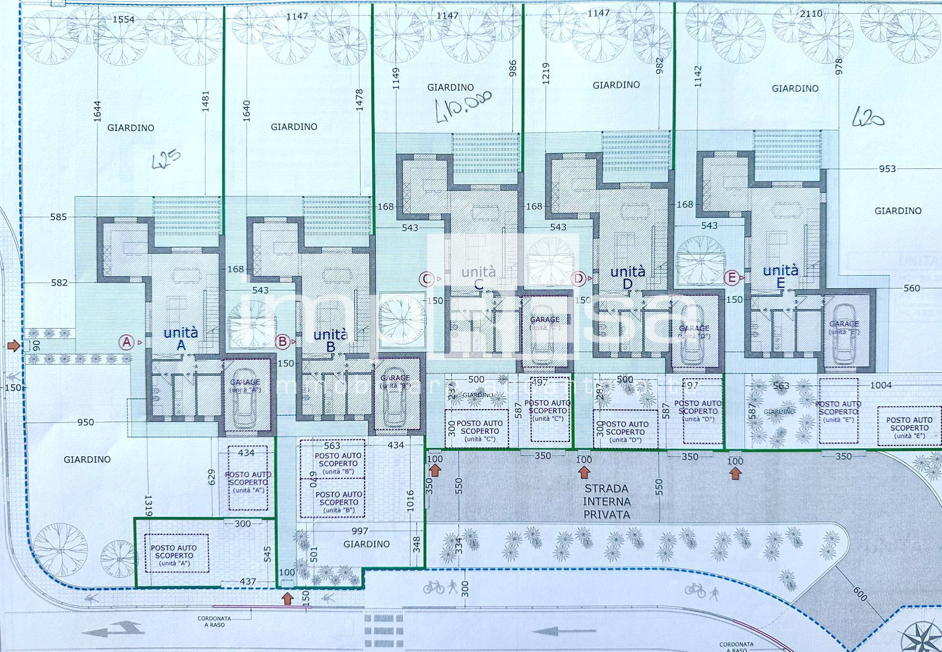 Villetta schiera in vendita a Carbonera, Vascon