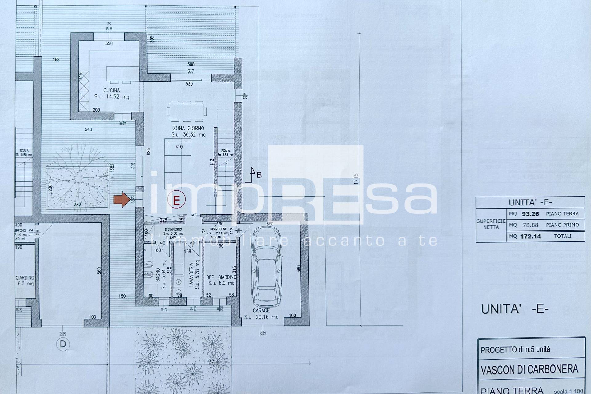 Villetta schiera in vendita a Carbonera, Vascon