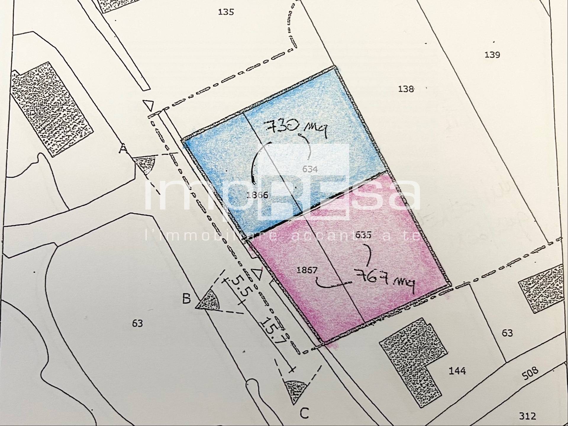 Terreno edificabile in vendita a Treviso, S. Pelajo