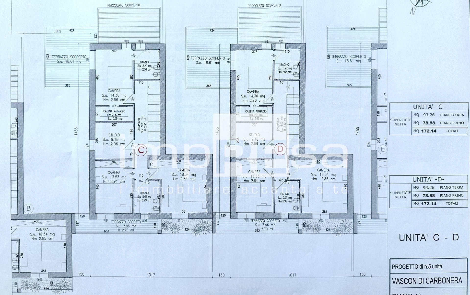 Villetta schiera in vendita a Carbonera, Vascon