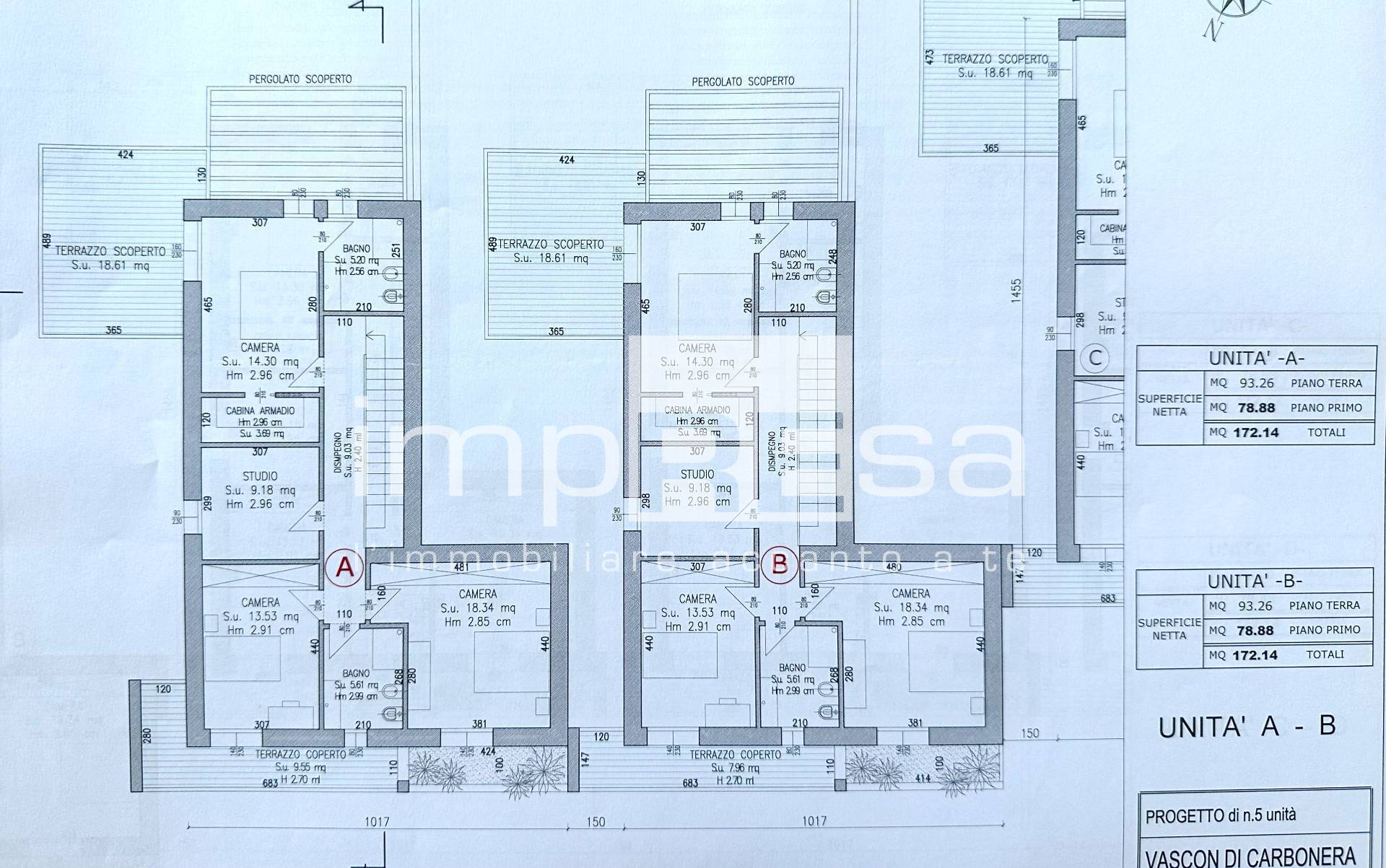 Villetta schiera in vendita a Carbonera, Vascon